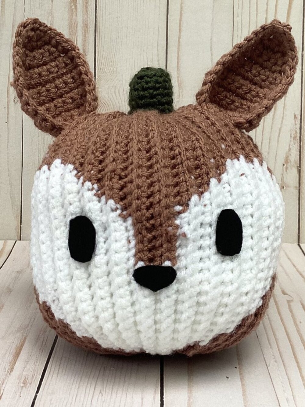 Crocheted Deer Pumpkin